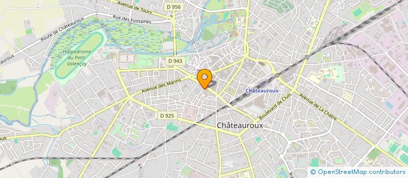 localisation de l'entreprise 2V ASSOCIES à CHATEAUROUX