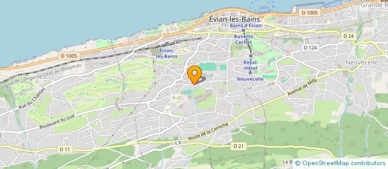 localisation de l'entreprise 2V EVENTS  EVIAN-LES-BAINS