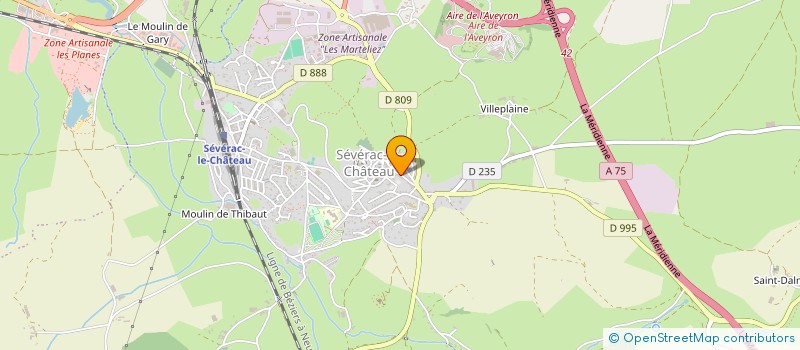 localisation de l'entreprise 2V RENO  SEVERAC D'AVEYRON