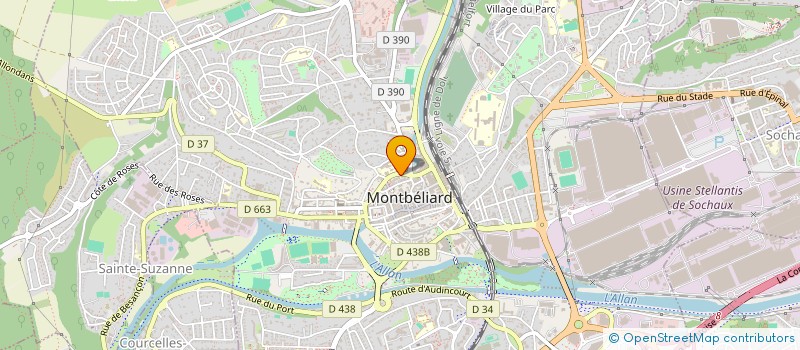 localisation de l'entreprise 2VFM  MONTBELIARD