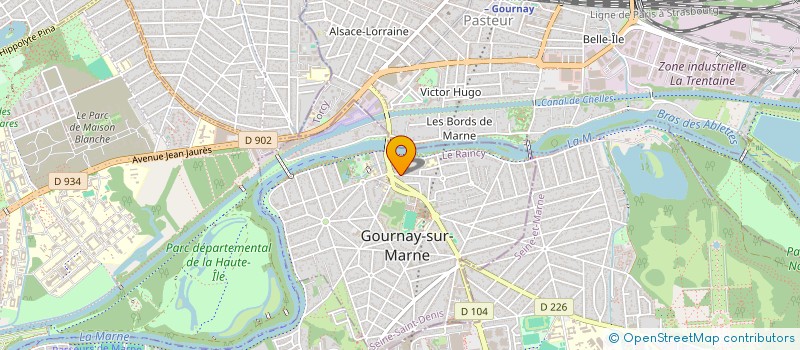 localisation de l'entreprise 2VIE1 à GOURNAY-SUR-MARNE