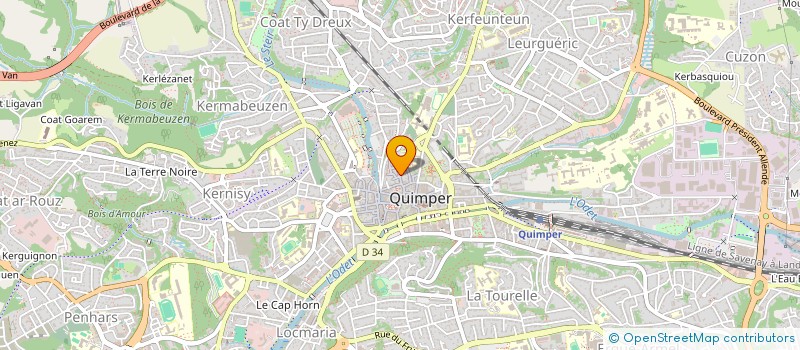 localisation de l'entreprise 2VJY  QUIMPER