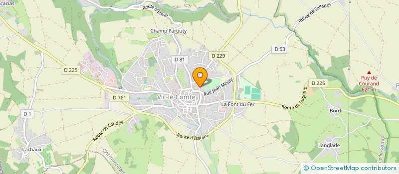 localisation de l'entreprise 2VLC  VIC-LE-COMTE