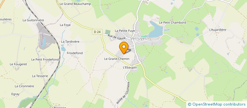 localisation de l'entreprise 2VRB  VERRUYES