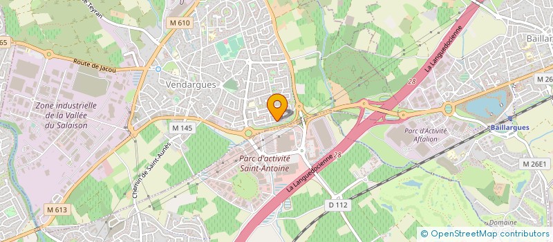 localisation de l'entreprise 2W  NIMES