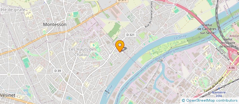 localisation de l'entreprise 2W  CHATOU