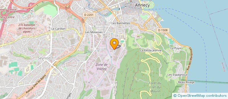 localisation de l'entreprise 2Y LIGHTING  ANNECY