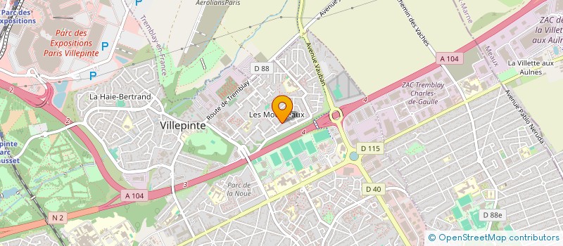 localisation de l'entreprise 2YAM EXPRESS à VILLEPINTE