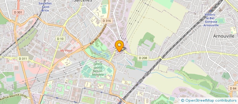 localisation de l'entreprise 2Z BATIMENT à SARCELLES