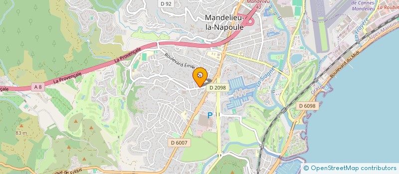 localisation de l'entreprise 2Z RENOV BAT à MANDELIEU-LA-NAPOULE