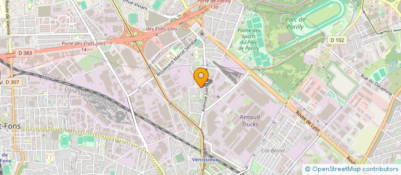 localisation de l'entreprise 2Z-TECH  LYON