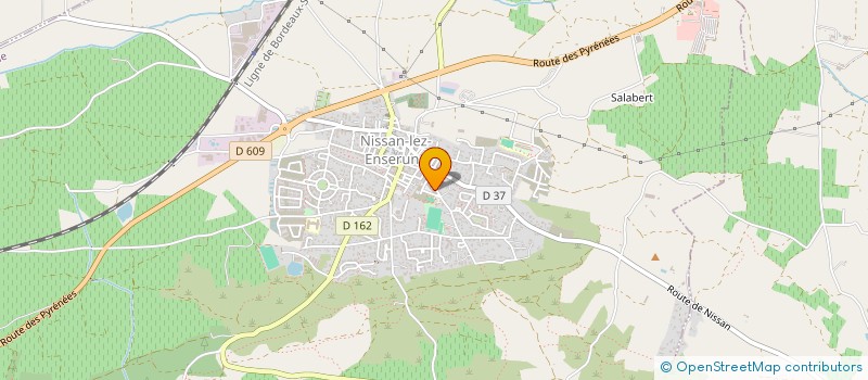 localisation de l'entreprise 2Z2M  NISSAN-LEZ-ENSERUNE