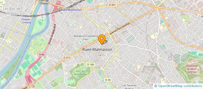 localisation de l'entreprise 3-5-7 AV P. DOUMER 6 ET. RUEIL MALMAISON à RUEIL-MALMAISON