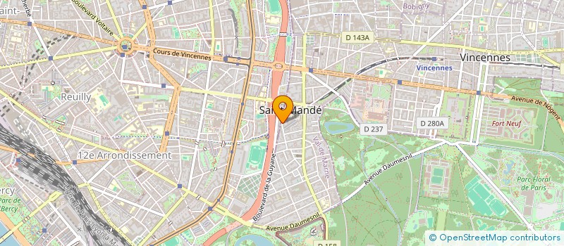 localisation de l'entreprise 3-7 RUE PAUL BERT à SAINT-MANDE