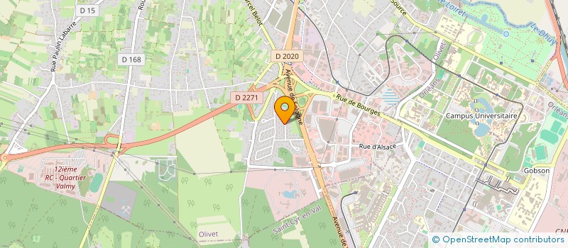 localisation de l'entreprise 3 A à OLIVET