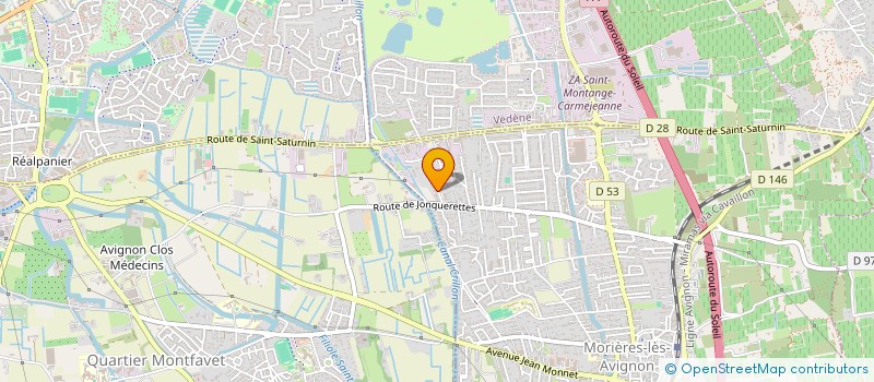 localisation de l'entreprise 3 A  MORIERES-LES-AVIGNON