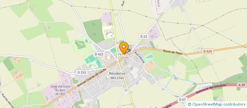 localisation de l'entreprise 3 A  YERVILLE