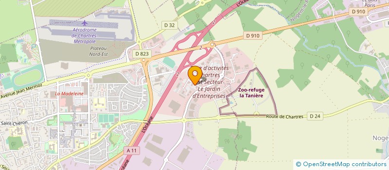 localisation de l'entreprise 3'A (ATELIER ARCHIT & ASSOCIES) à CHARTRES