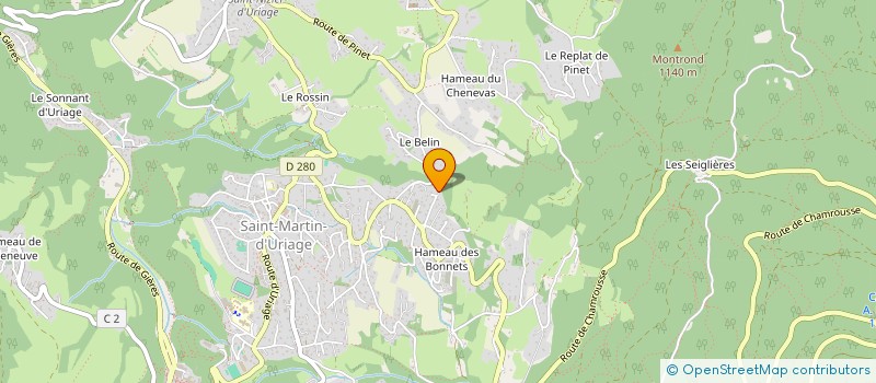 localisation de l'entreprise 3 A IMMOBILIER  SAINT-MARTIN-D'URIAGE