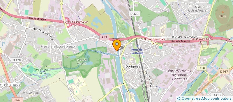 localisation de l'entreprise 3 A.M.  FLERS-EN-ESCREBIEUX