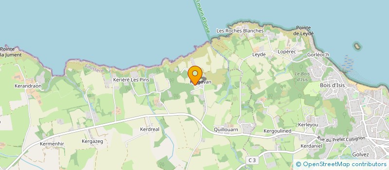 localisation de l'entreprise 3 AD SERVICES à POULLAN-SUR-MER