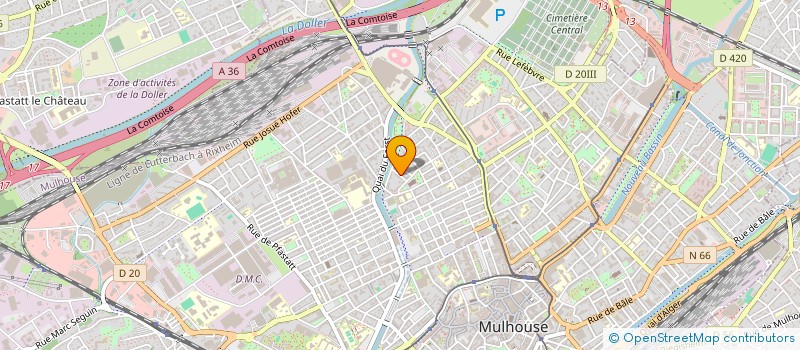 localisation de l'entreprise 3 ANGES  MULHOUSE