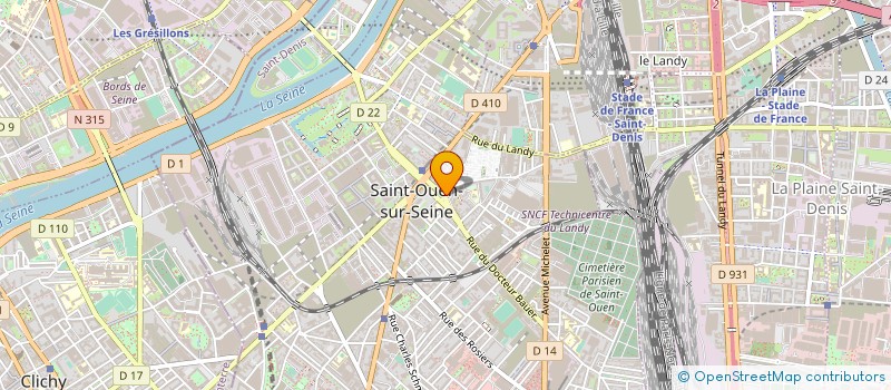 localisation de l'entreprise 3 ARTS POSTPRODUCTION à SAINT-OUEN-SUR-SEINE