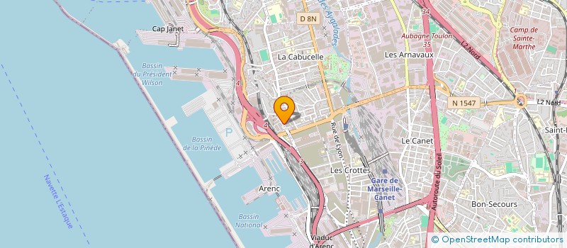 localisation de l'entreprise 3 AS CONSTRUCTION à MARSEILLE