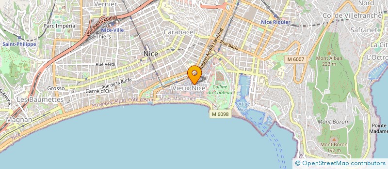localisation de l'entreprise 3'AVANT SCENE à NICE