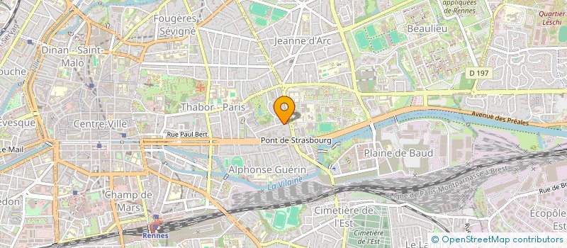 localisation de l'entreprise 3 AVENUE DU CASINO  RENNES