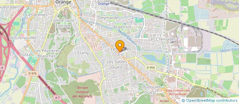 localisation de l'entreprise 3 B  ORANGE