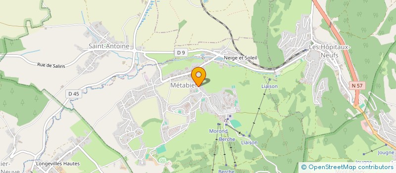 localisation de l'entreprise 3 B  METABIEF