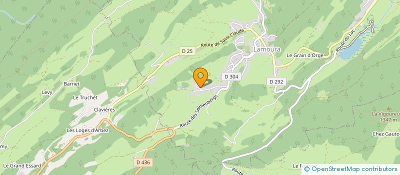 localisation de l'entreprise 3 B  LAMOURA