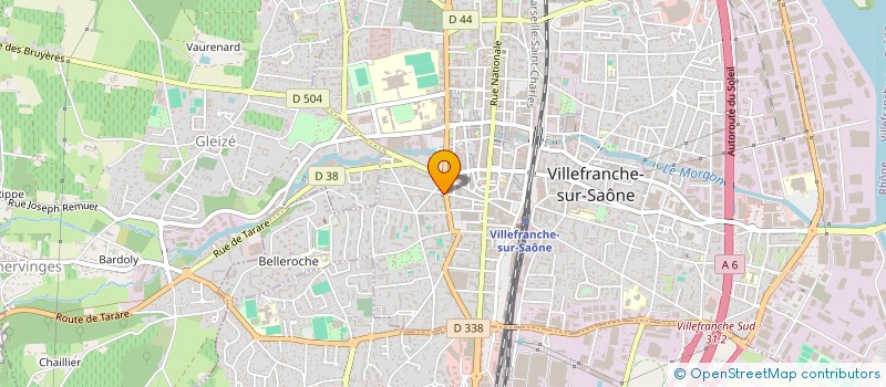 localisation de l'entreprise 3 B à VILLEFRANCHE-SUR-SAONE