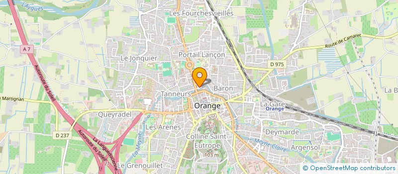 localisation de l'entreprise 3 B FAC  ORANGE