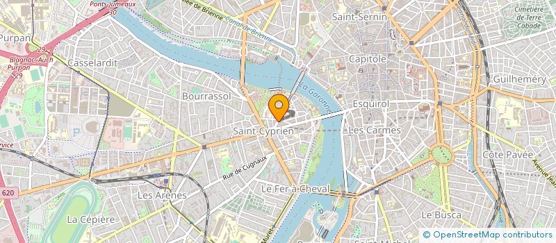 localisation de l'entreprise 3 B G  TOULOUSE