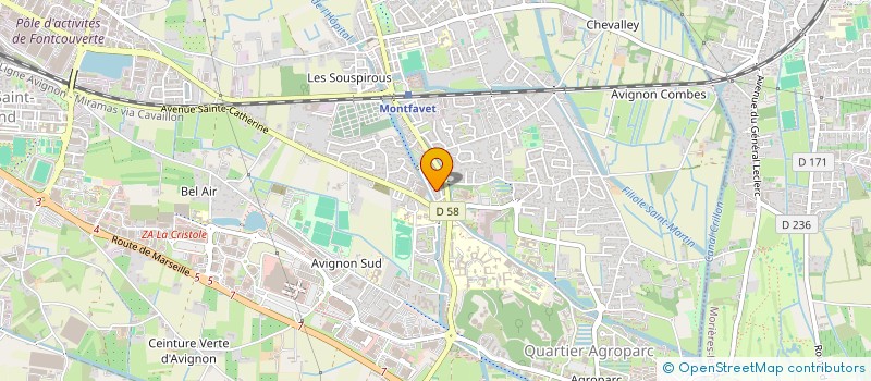 localisation de l'entreprise 3 B MISTRAL  AVIGNON