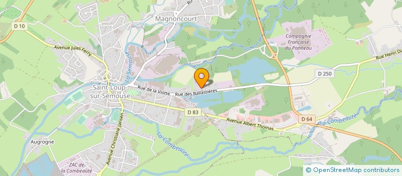 localisation de l'entreprise 3 B PISCINE  SAINT-LOUP-SUR-SEMOUSE