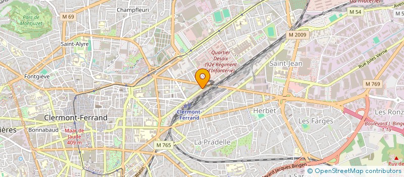 localisation de l'entreprise 3 B SERVICES à CLERMONT-FERRAND