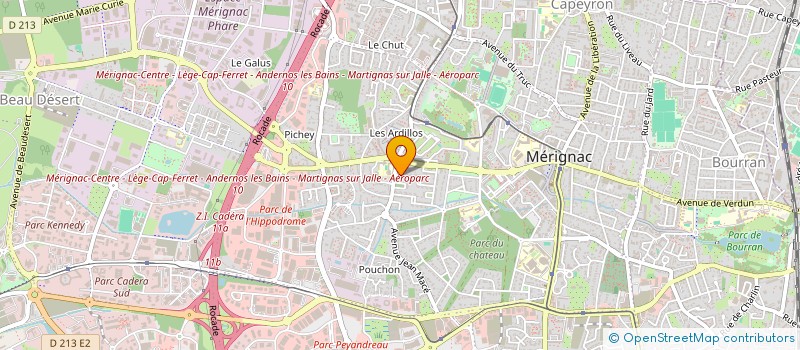 localisation de l'entreprise 3 BT PEINTURE ET DECORATION  MERIGNAC