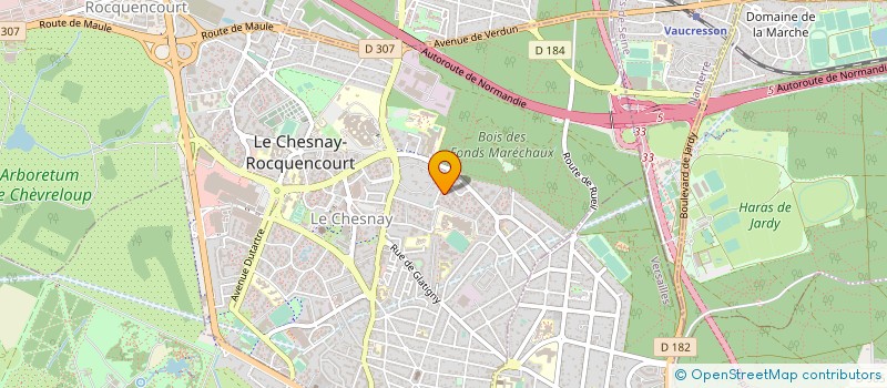 localisation de l'entreprise 3.C  LE CHESNAY-ROCQUENCOURT
