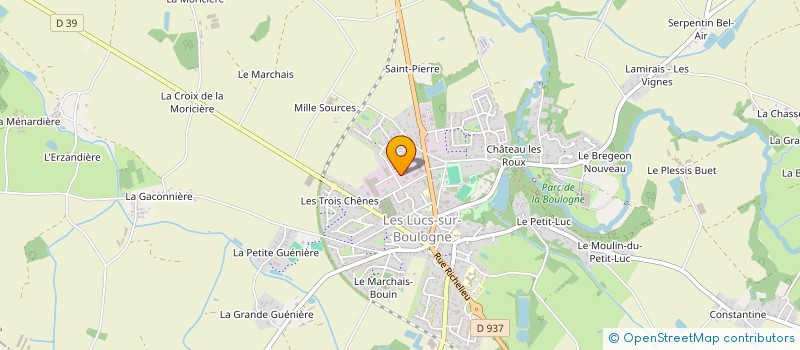 localisation de l'entreprise 3 C à LES LUCS-SUR-BOULOGNE