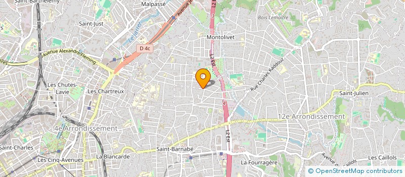 localisation de l'entreprise 3 C  MARSEILLE