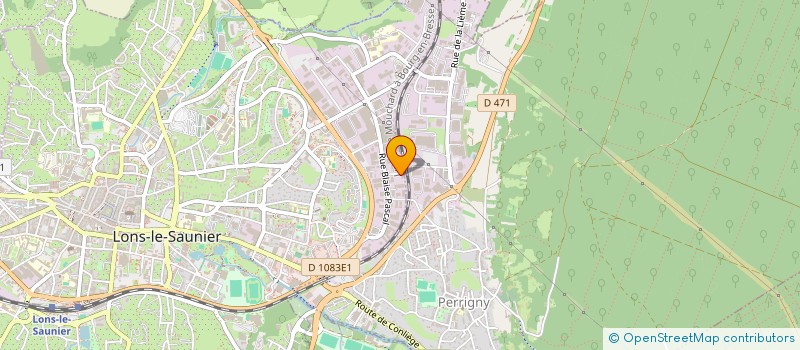 localisation de l'entreprise 3 C  LONS-LE-SAUNIER