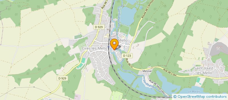 localisation de l'entreprise 3.C.I.  C.B.L.C.  CIRES-LES-MELLO