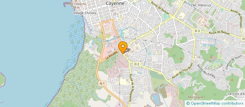 localisation de l'entreprise 3 C MENUISERIE ET CONSTRUCTION à CAYENNE