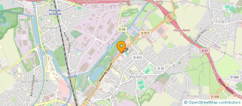 localisation de l'entreprise 3 C MEUBLES à DOUAI