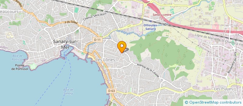 localisation de l'entreprise 3 C P ASSURANCES à SIX-FOURS-LES-PLAGES