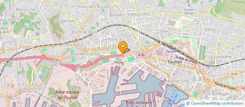 localisation de l'entreprise 3 CITE LANGEVIN  TOULON