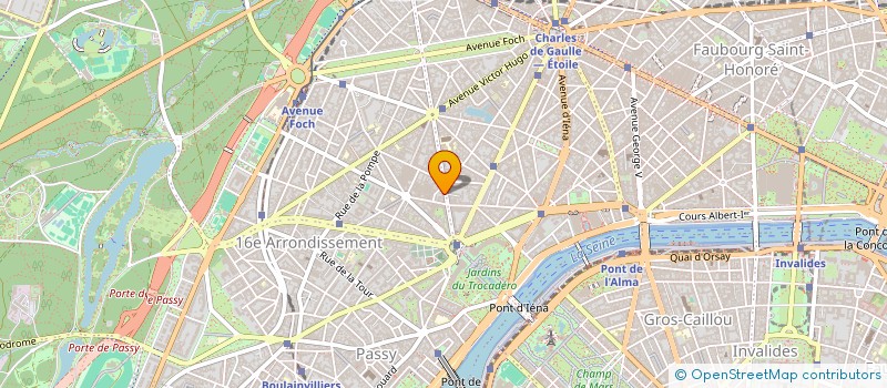 localisation de l'entreprise 3-COIGNET  PARIS 16